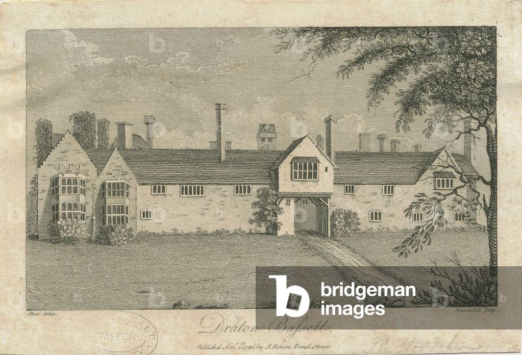 Drayton Bassett - 'Drayton Manor': engraving, nd [c 1791] (print)