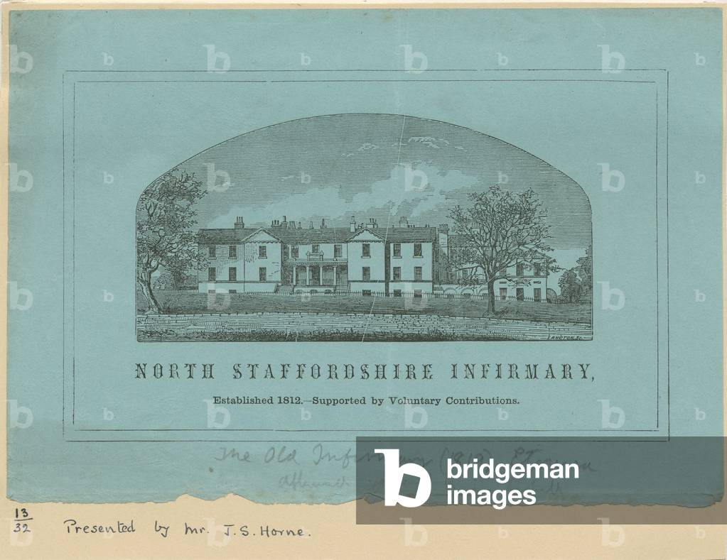 Etruria - 'North Staffordshire Infirmary': line engraving, nd [1819] (print)