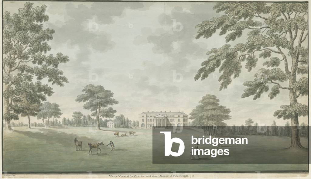 Fisherwick Hall: water colour painting, 1786 (painting)