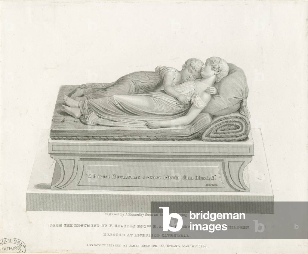 Lichfield Cathedral - 'The Sleeping Children': engraving, nd [19th cent] (print)