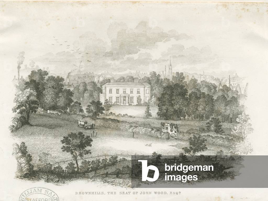Burslem - 'Brownhills' House: engraving, nd [?19th cent] (print)