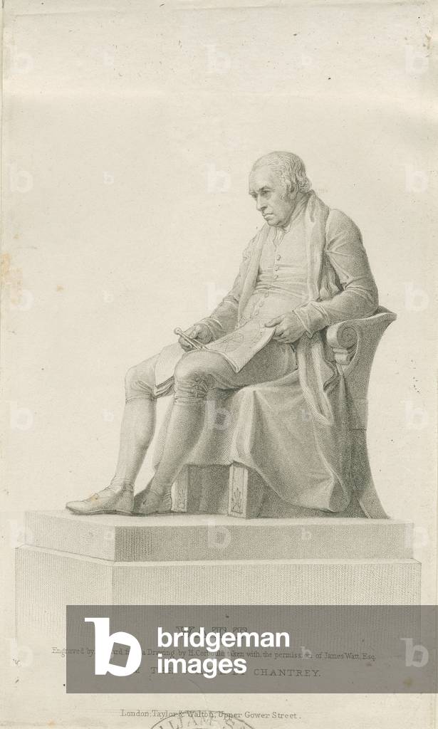Handsworth - Monument of James Watt: stipple engraving, nd [?19th cent] (print)