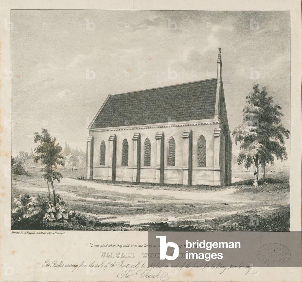 Walsall Wood Church: lithograph, nd [?19th cent] (print)