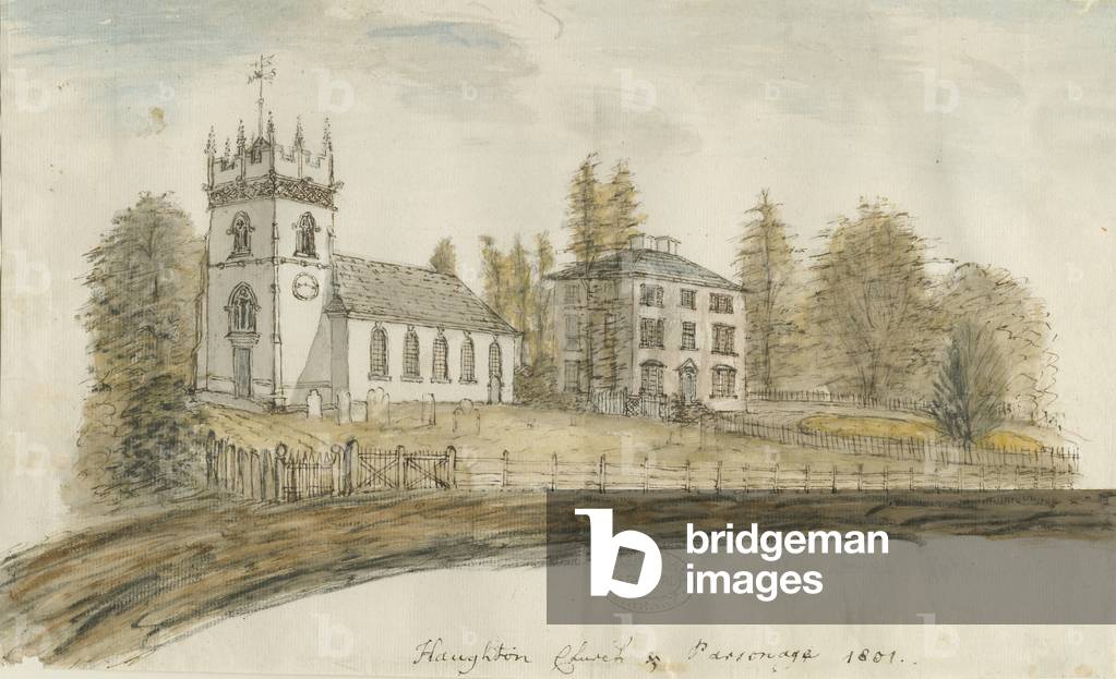 Haughton Church: water colour painting, 1801 (painting)