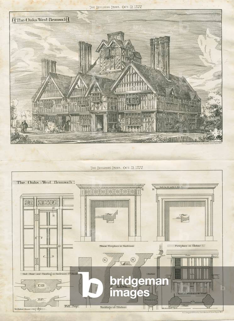 West Bromwich - 'The Oaks': photolithograph, Aug-Dec 1876 (print)