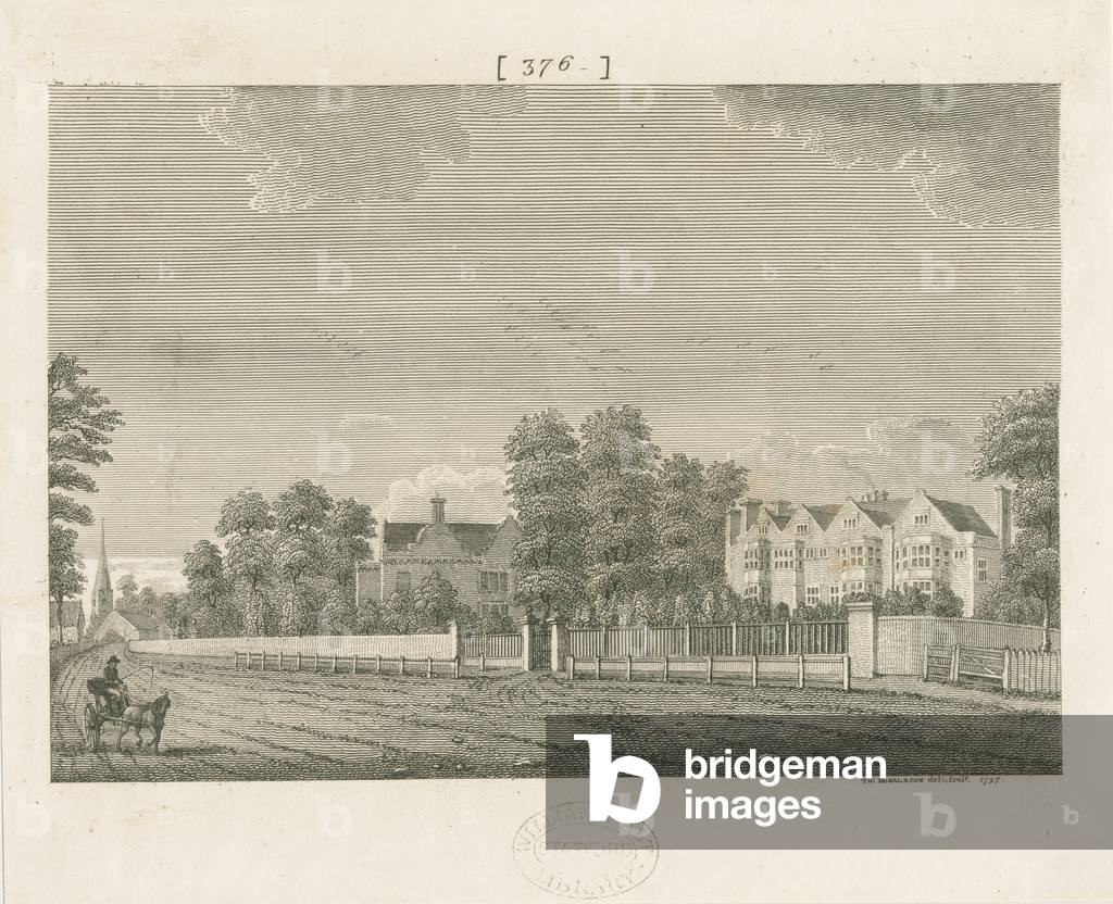 Whittington Hall: engraving, 1797 (print)