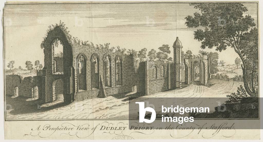 Dudley Priory: engraving, 1731 (print)