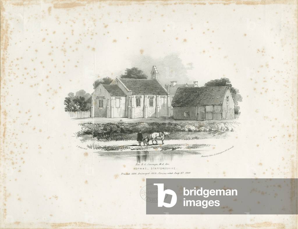 Hopwas Chapel: lithograph, 1840 (print)
