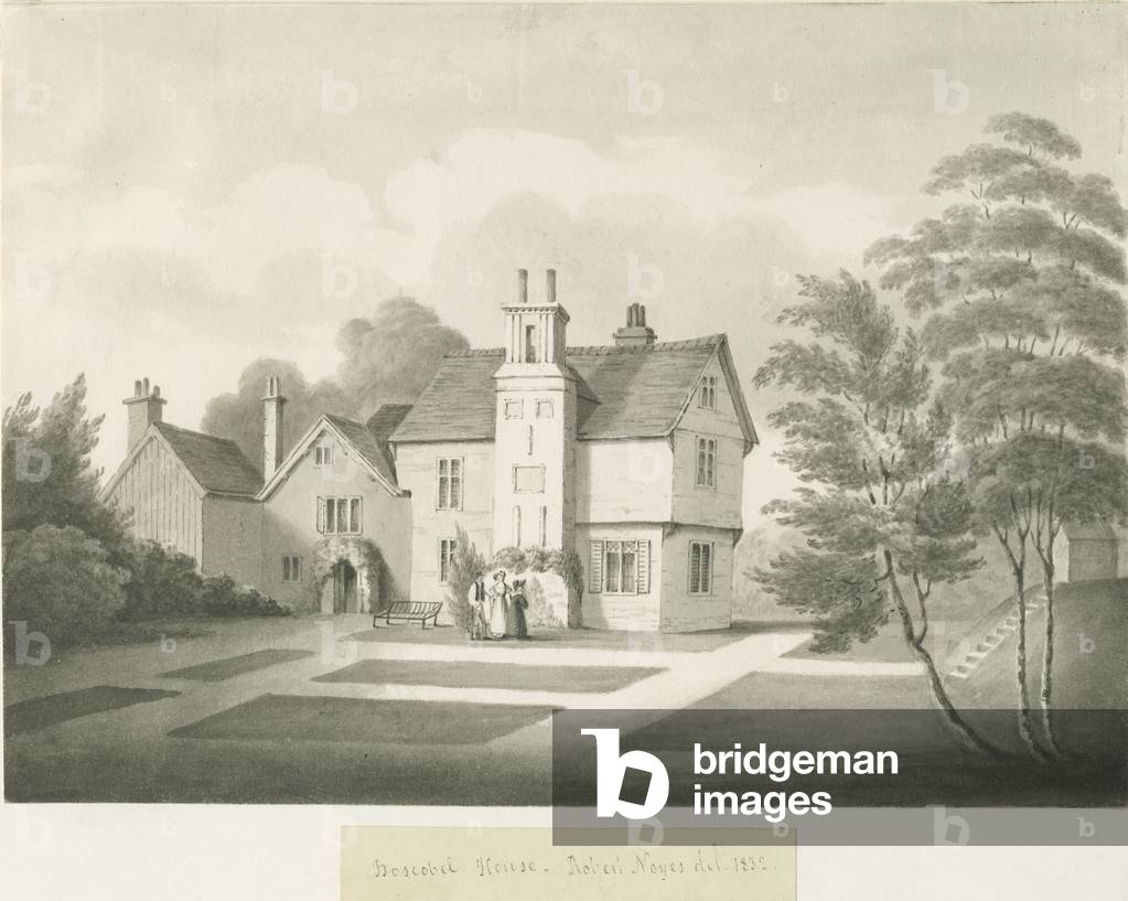 Boscobel House: sepia wash, 1832 (drawing)