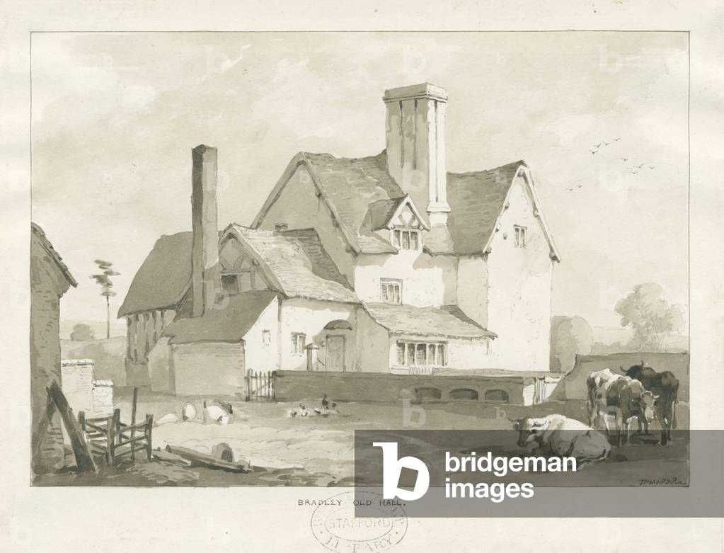 Bradley 'Old Hall': sepia drawing, 1838 (drawing)