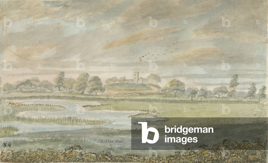 High Offley Church: water colour painting, nd [1762-1802] (painting)