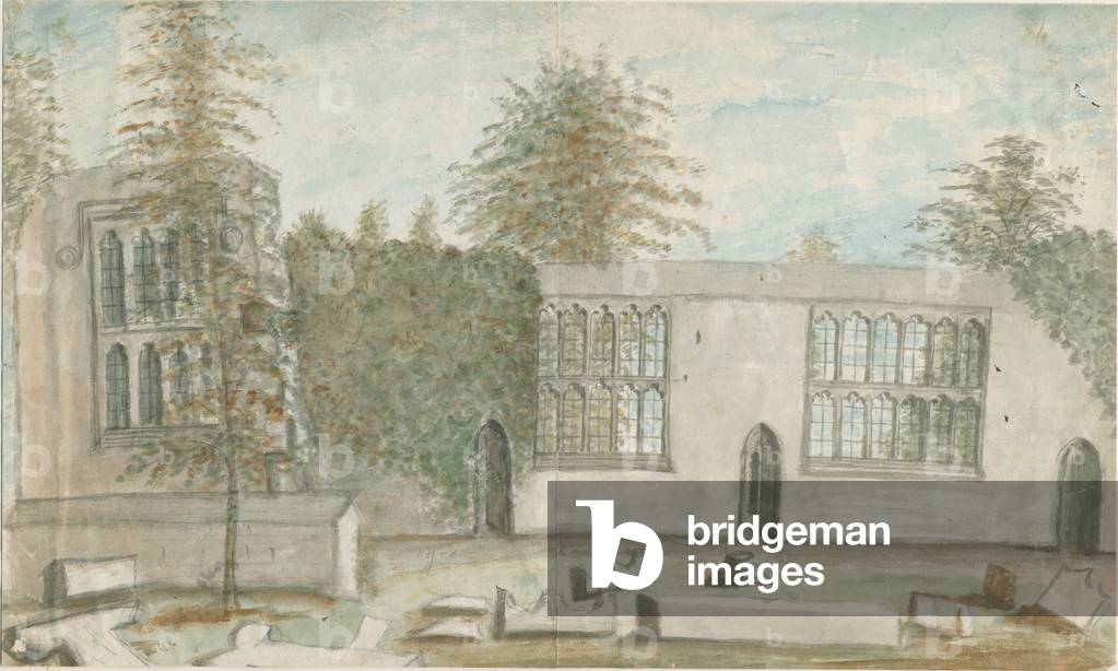 Tixall Hall: water colour painting, nd [1762-1802] (painting)