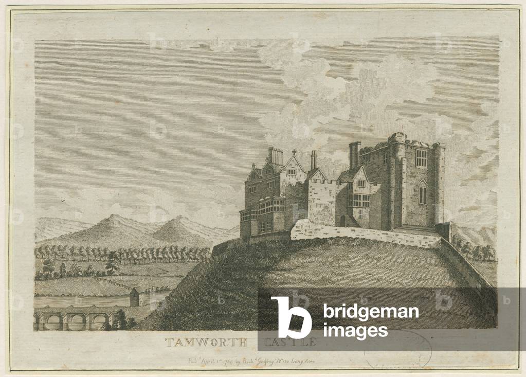 Tamworth Castle: engraving, nd [c 1788] (print)