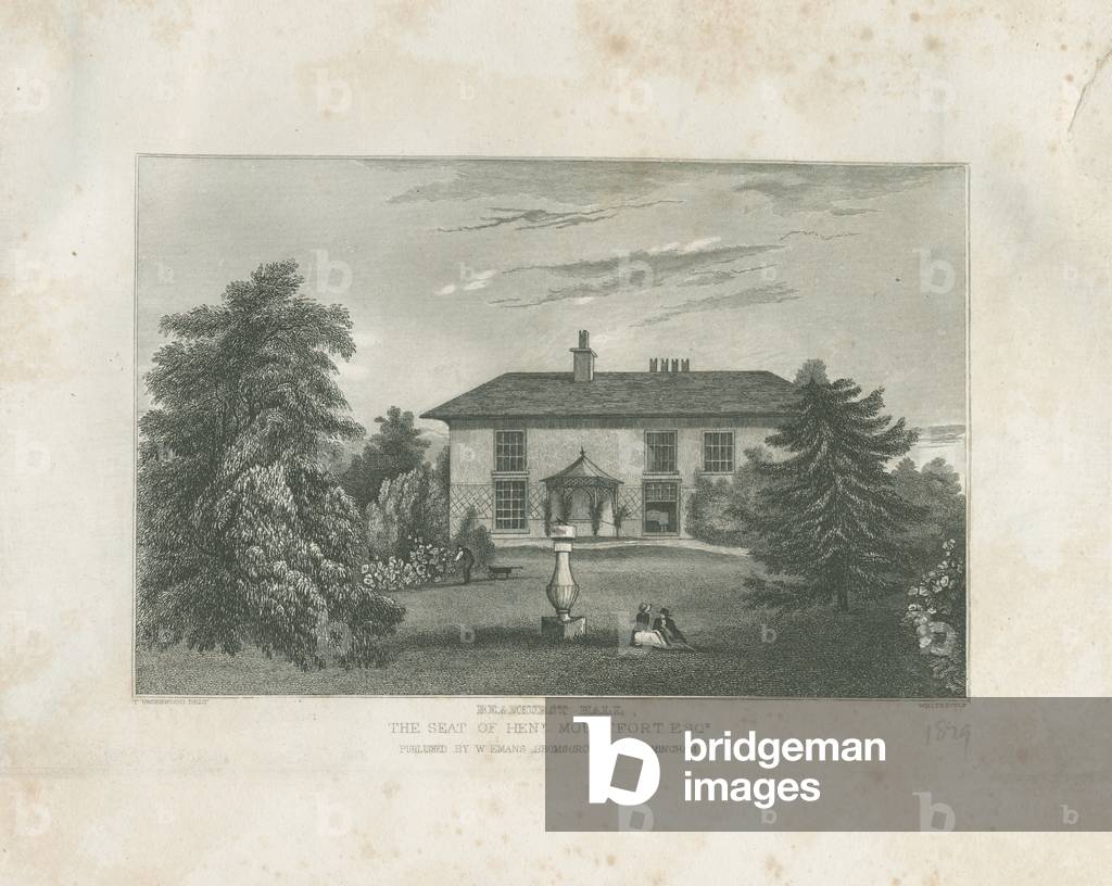 Checkley - Beauhurst Hall: engraving, nd [c 1820-1830] (print)