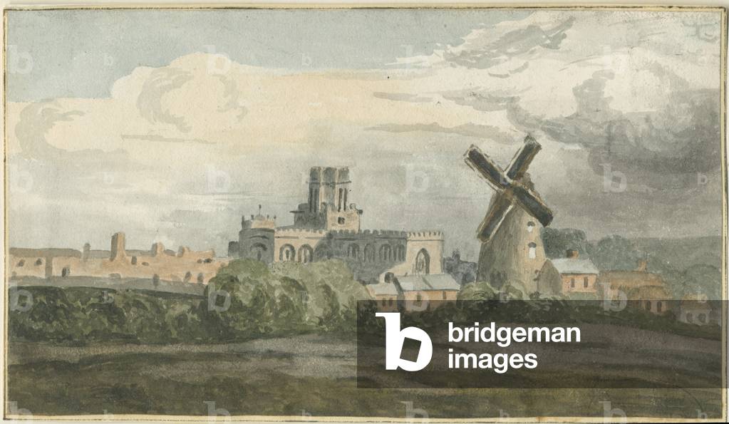 Stafford - North West View: water colour painting, nd [?19th cent] (painting)