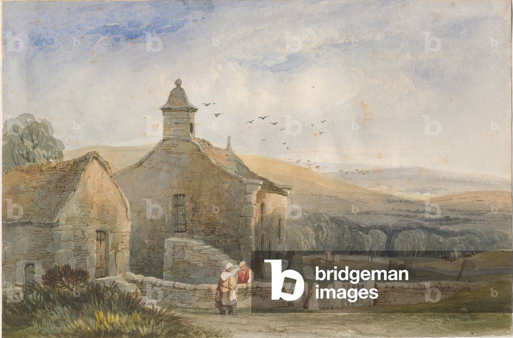 Elkstone Chapel: water colour painting, nd [?19th cent] (painting)