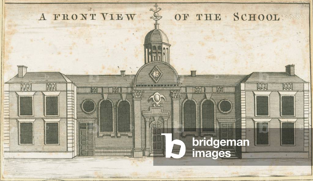 Wolverhampton - Grammar School: aquatint engraving, nd [c 1751] (print)