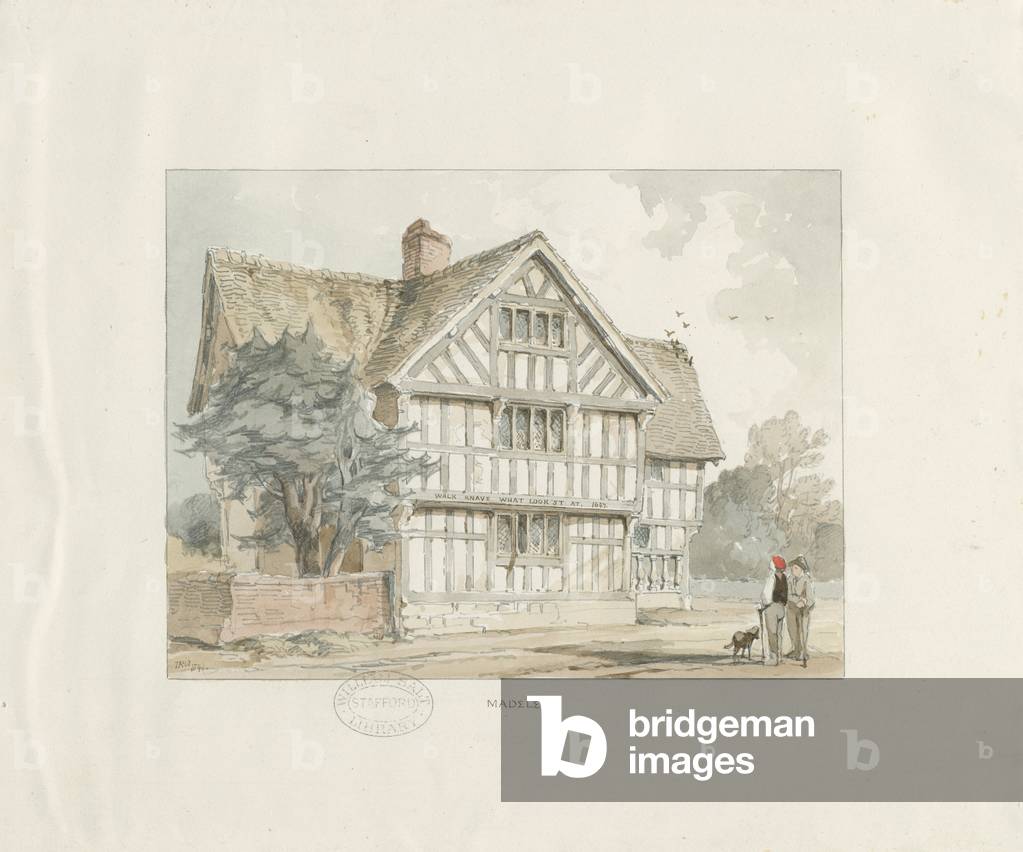 Madeley - Old House: water colour painting, 1841 (painting)