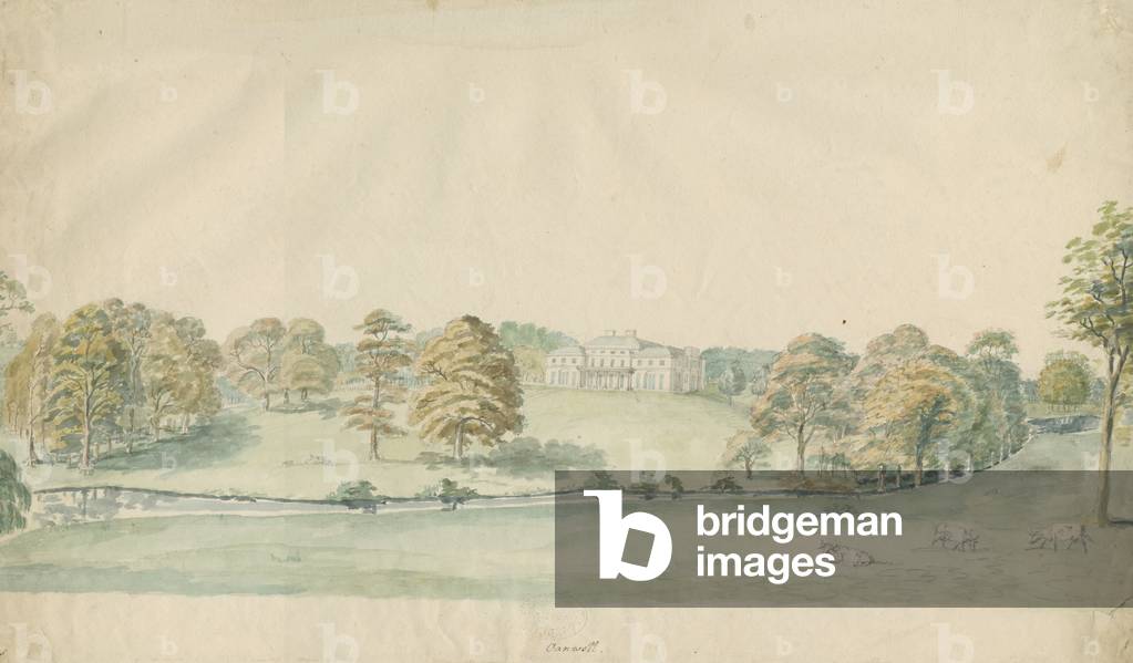 Canwell Hall: tinted pencil drawing, nd [1762-1802]] (drawing)
