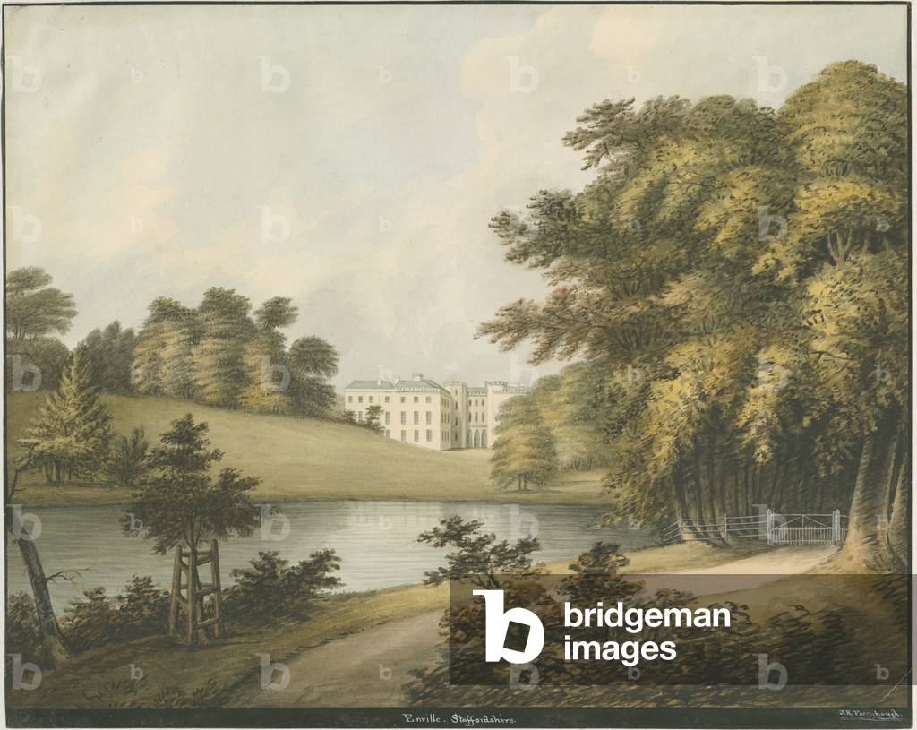 Enville Hall: water colour painting, nd [19th cent] (painting)