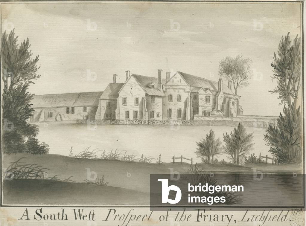 Lichfield - Greyfriars: sepia drawing, 1778 (drawing)