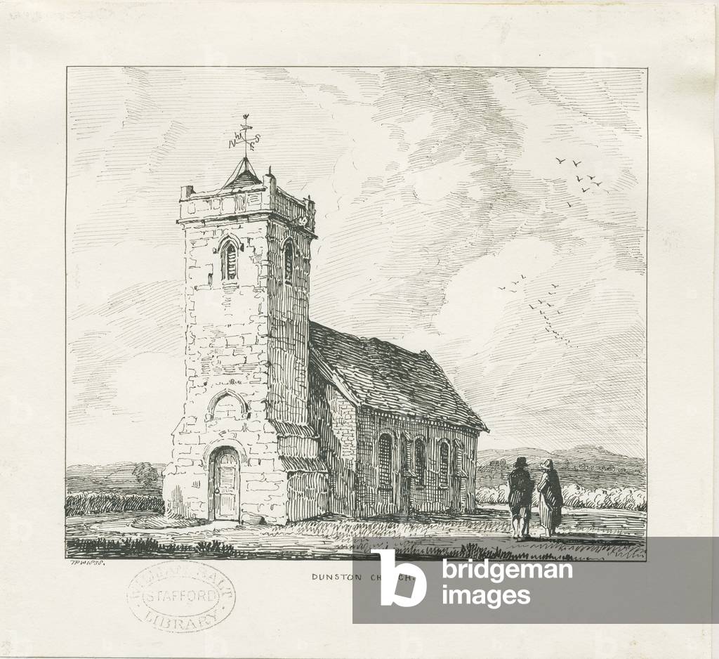 Dunston Church: pen drawing, 1838 (drawing)