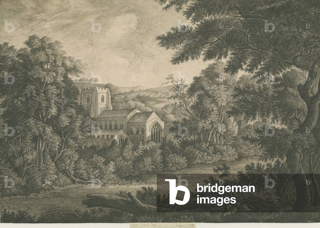 Lichfield - St. Chad's Church: pen and ink drawing, 1835 (drawing)