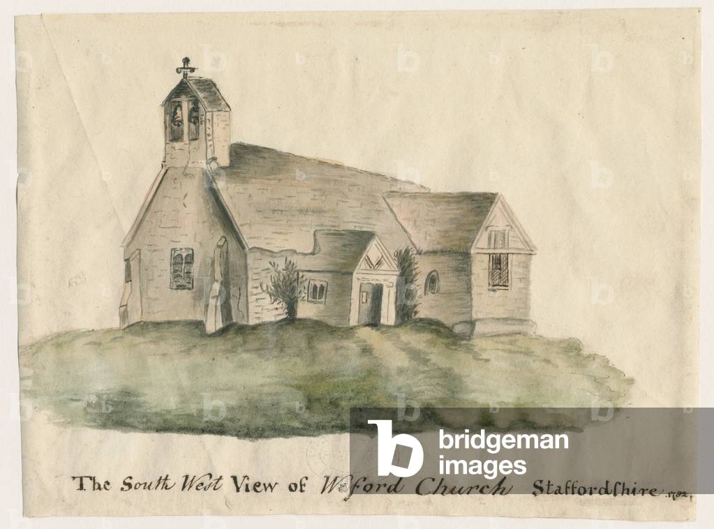 Weeford Church: water colour painting, 1782 (painting)