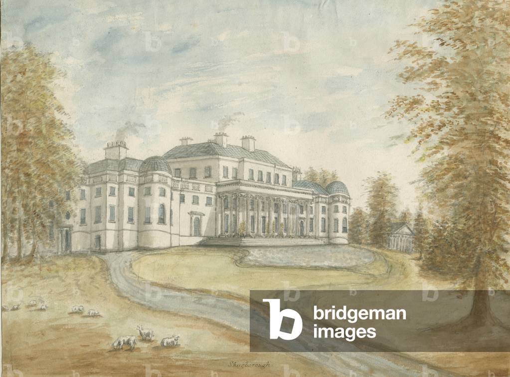 Shugborough Hall: watercolour painting, nd [c 1800] (painting)