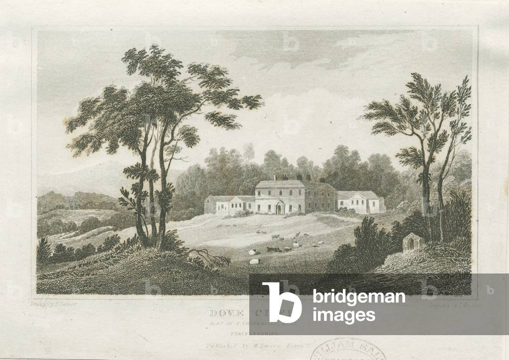 Burton-upon-Trent - Dove Cliff: engraving, nd [c 1830] (print)