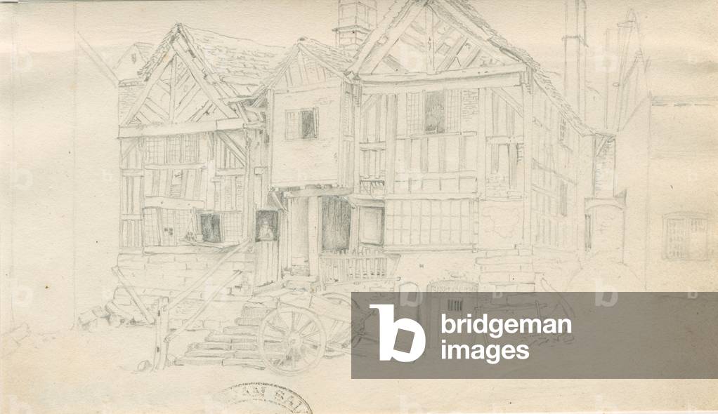 Uttoxeter Town - [Ale Warehouse]: pencil drawing, nd [?mid 19th cent] (drawing)