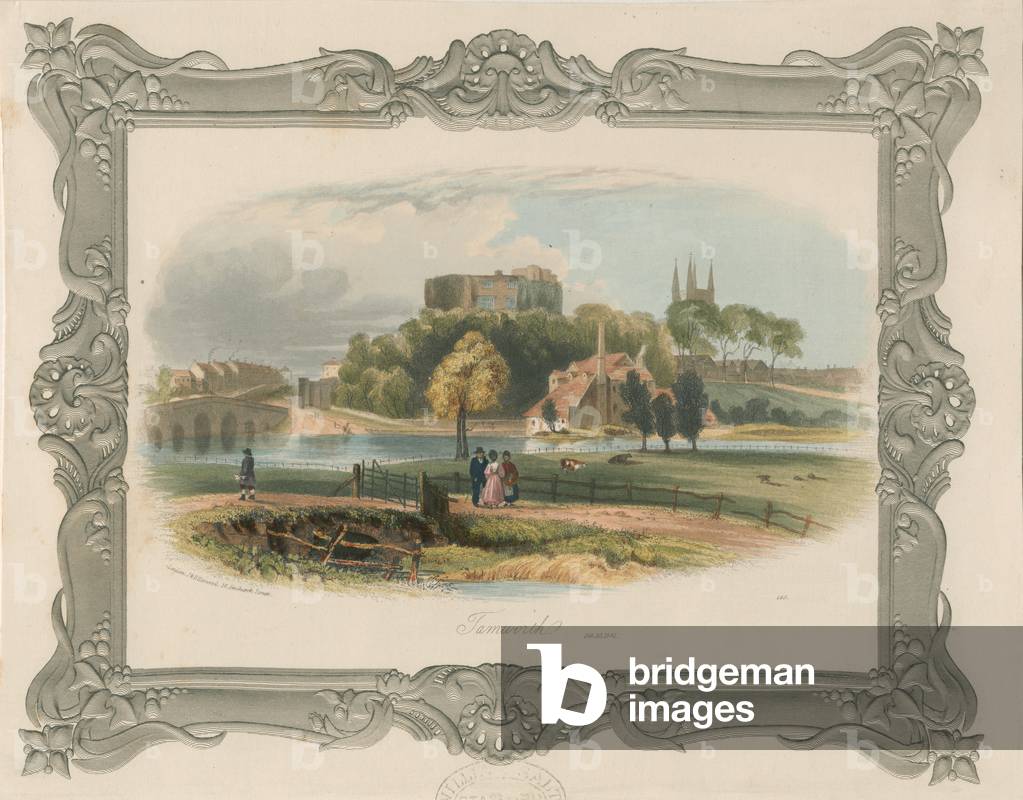 Tamworth Castle: steel engraving (tinted), nd [c 1841] (print)
