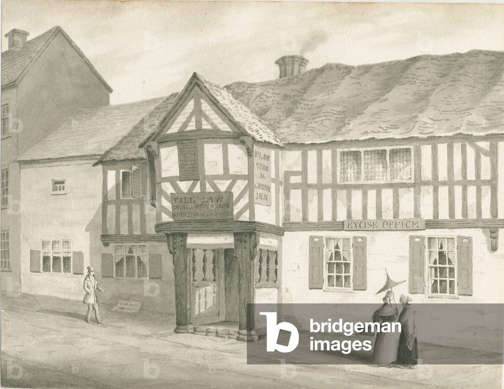 Wolverhampton - St. Peter's Church: sepia drawing, 1837 (drawing)