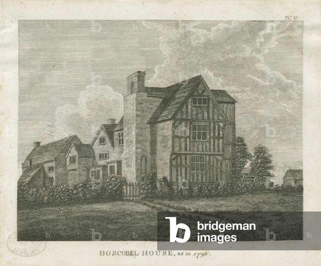 Boscobel House: engraving, 1796 (print)