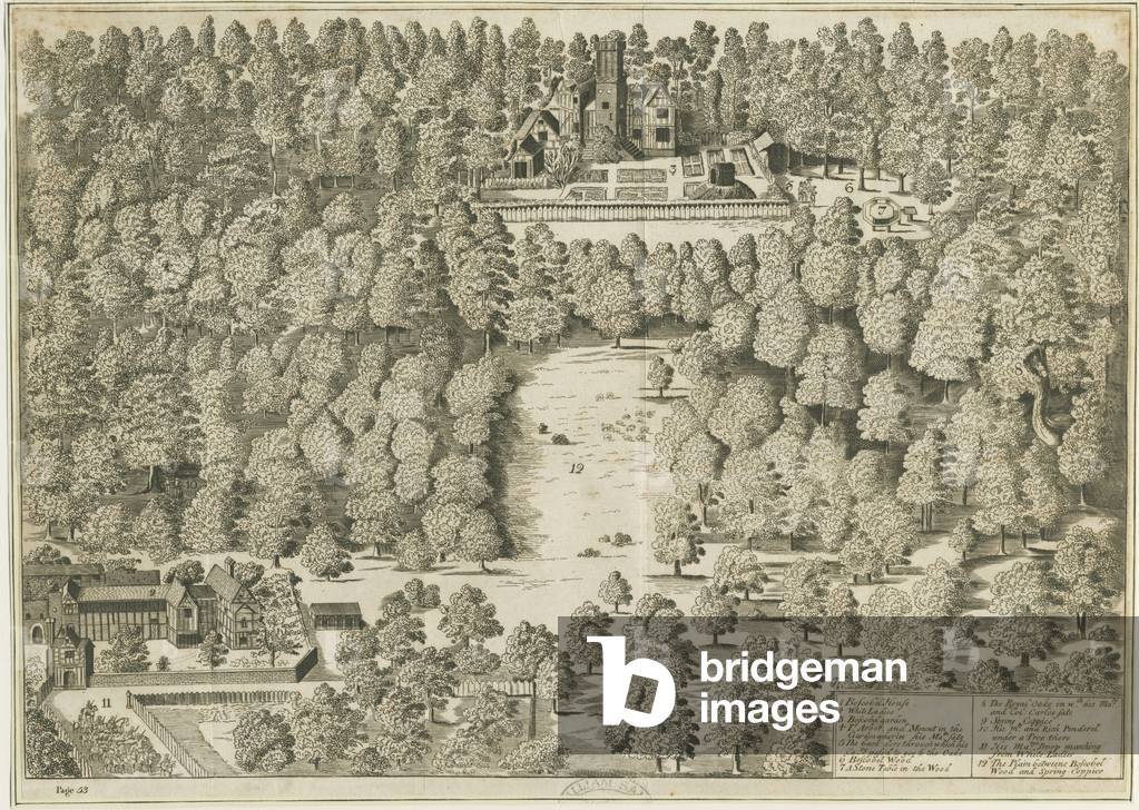 Boscobel House: engraving, nd [1809] (print)