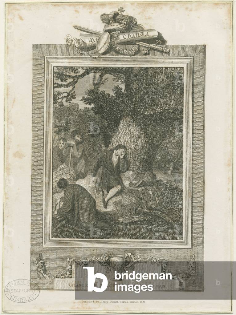 Boscobel - The Royal Oak : engraving, nd [1831] (print)