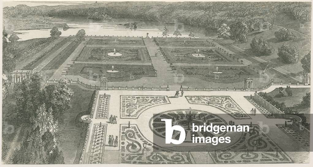 Trentham Gardens: woodcut engraving, nd [?19th cent] (print)