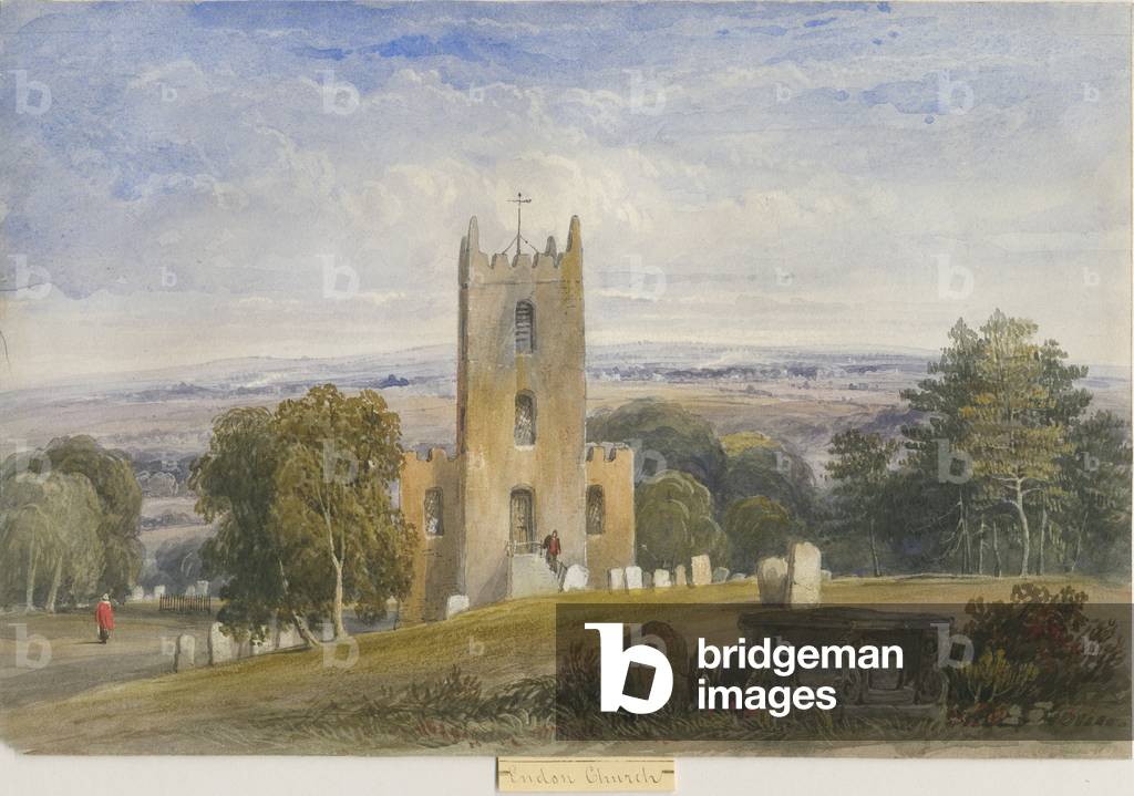 Endon Church: water colour painting, nd [c1830-1840] (painting)