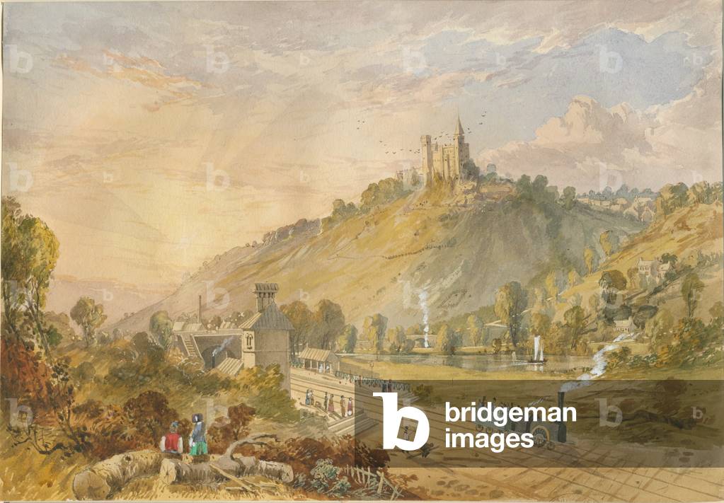 Alton - From Railway Station: water colour painting, nd [c1830-1840] (painting)