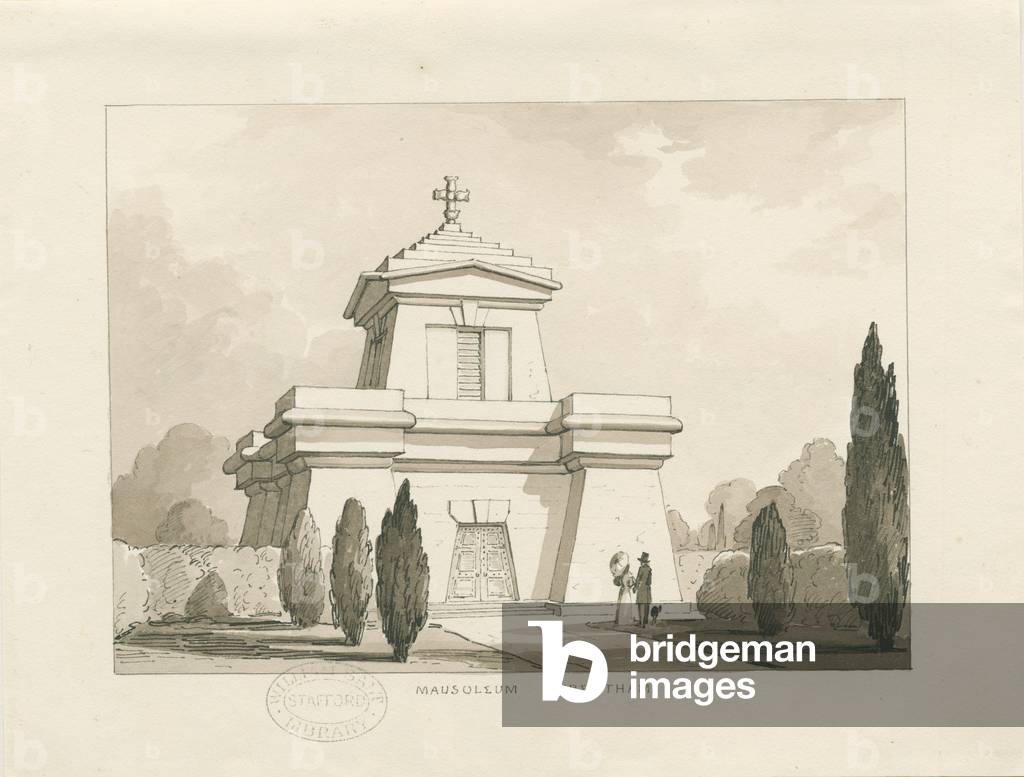 Trentham - The Mausoleum: pen and wash drawing, nd [?1838] (drawing)