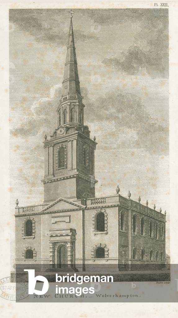 Wolverhampton - St. John's Church: engraving, nd [c 1798] (print)