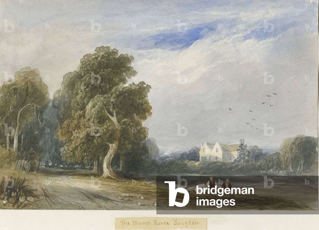 Kingstone - The Manor House: water colour painting, nd [c1830-1840] (painting)