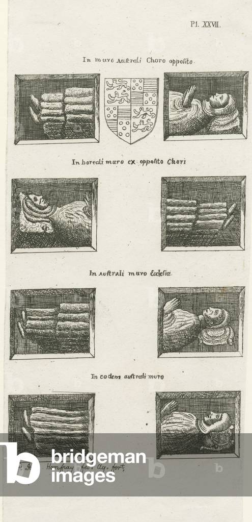 Lichfield Cathedral - Effigies: etching, [10 Dec 1795] (print)