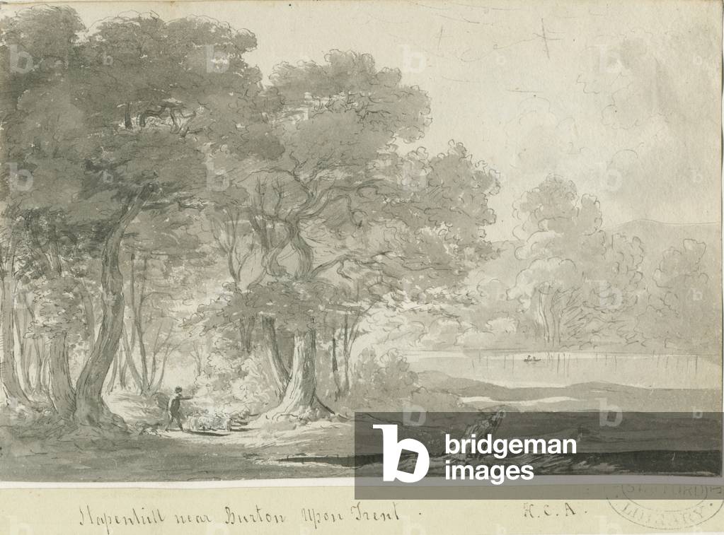 Burton-uponTrent - Stapenhill: sepia drawing, nd [1788-1855] (drawing)