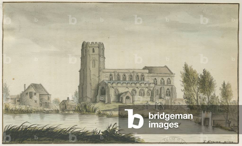 Lichfield - St. Chad's Church: water colour painting, nd [? 18th cent] (painting)