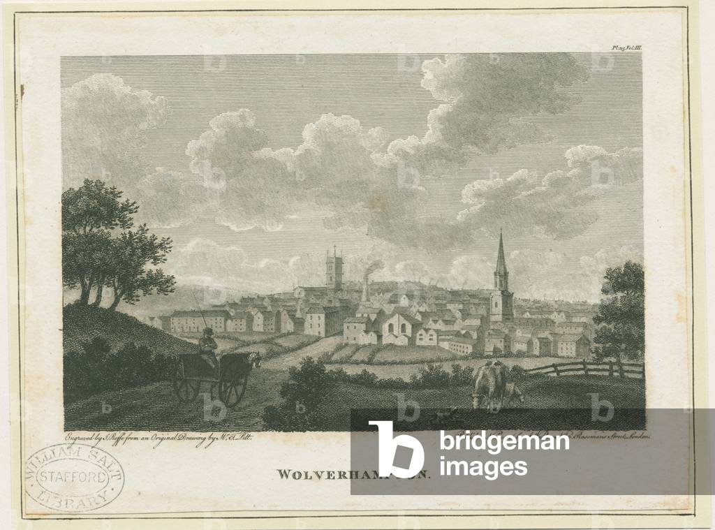 Wolverhampton - South West View: engraving, nd [c 1796] (print)