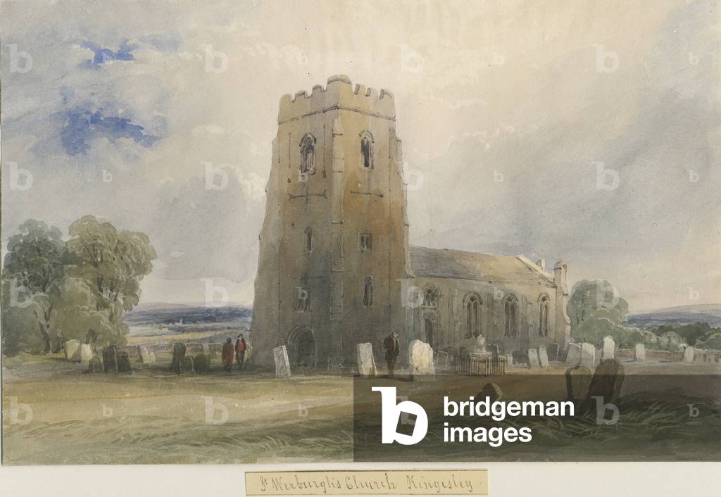 Kingsley Church: water colour painting, nd [c1830-1840] (painting)