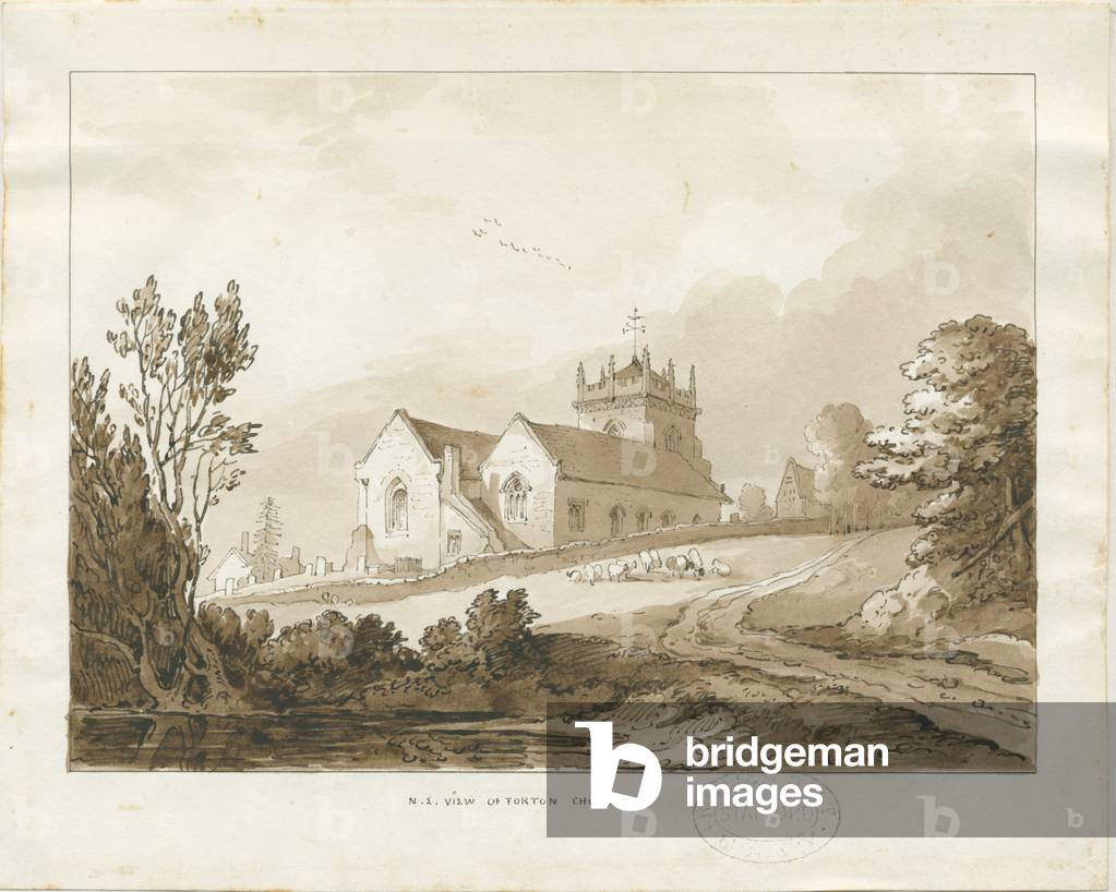 Forton Church: wash drawing, nd [?1838] (drawing)