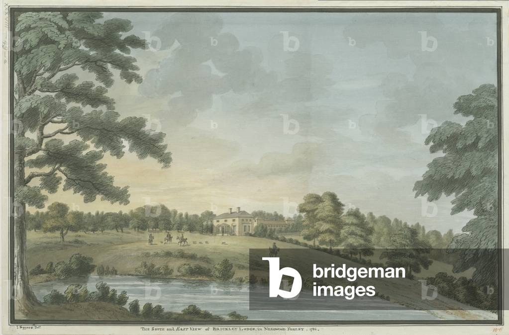 Needwood - Brickley Lodge: water colour painting, 1786 (painting)