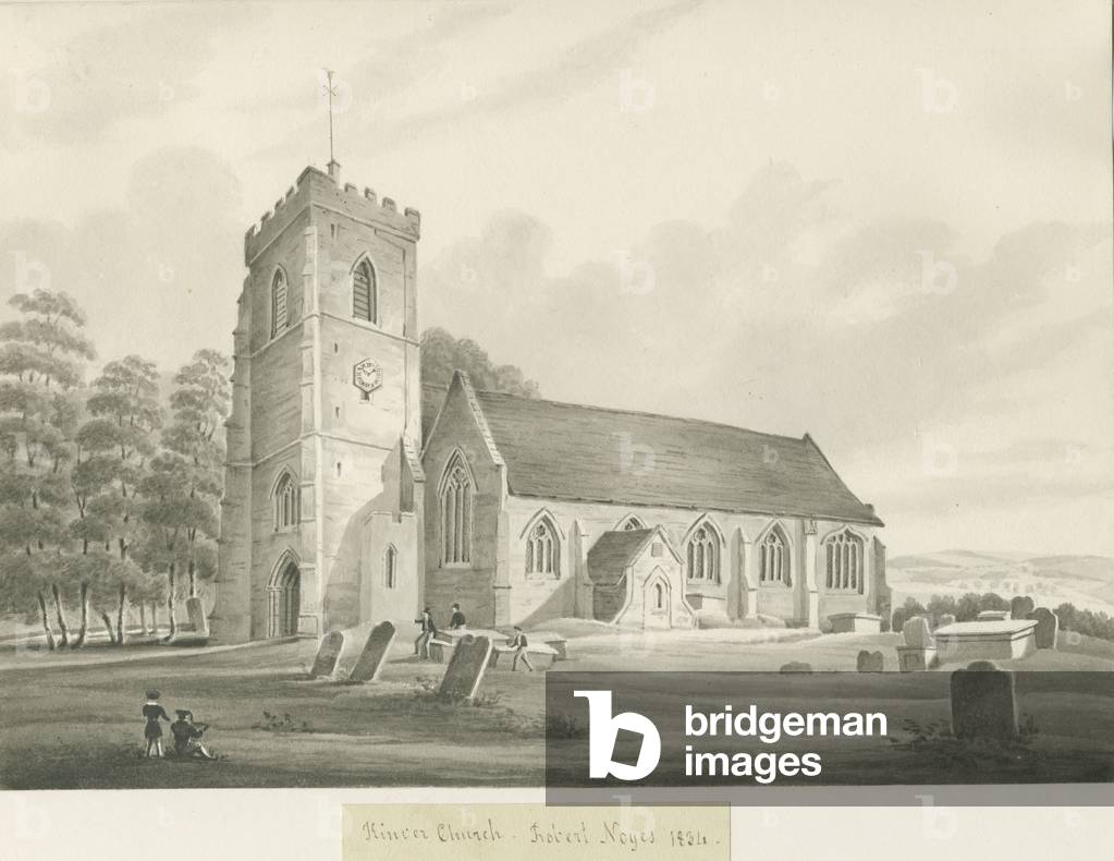Kinver Church: sepia drawing, 1834 (drawing)